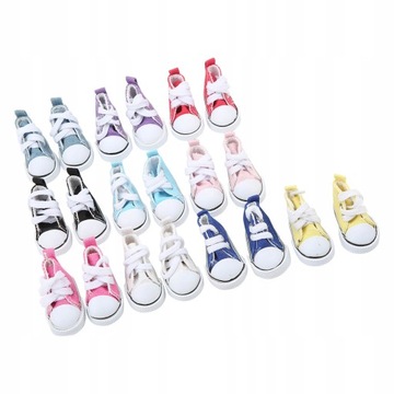 КУКОЛЬНАЯ ОБУВЬ МИНИАТЮРНЫЕ КРОССОВКИ НА ШНУРОВКЕ 5,2 см 10 пар
