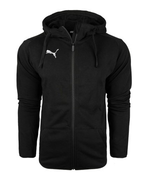 2950 BLUZA MĘSKA PUMA ROZPINANA Z KAPTUREM BAWEŁNIANA CZARNA SPORTOWA 2XL