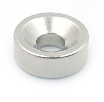 MAGNES NEODYMOWY Z OTWOREM pod wkręt 8x3 mm okrągły, walcowy, HUNTER 10 SZT