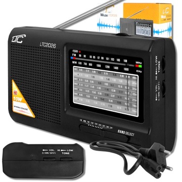 MOCNE RADIO PRZENOŚNE KUCHENNE FM MW SW SIECIOWE AKUMULATOR RETRO