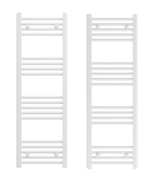 БЕЛЫЙ РАДИАТОР ДЛЯ ВАННОЙ КОМНАТЫ РАДИАТОР 40x120 см УСТАНОВКА РАДИАТОРА 180° BRENO