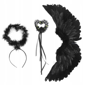 НАБОР ИЗ 3 КРЫЛЬЕВ АНГЕЛА ДЬЯВОЛА, РУЧНАЯ РАБОТА