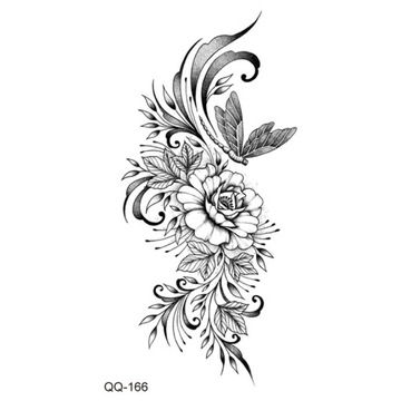 Small Waterproof Temporary Tattoo Sticker Women Flower Butterfly Mini Tiger