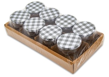 8x баночка стеклянная банка для консервирования, маринования меда, варенья 200 мл