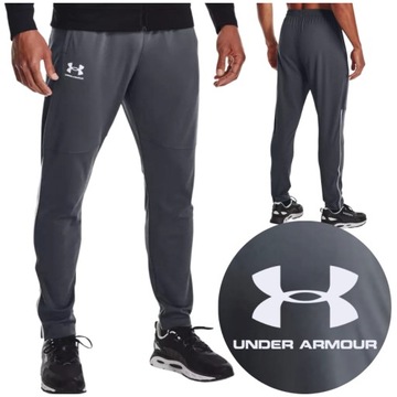 męskie spodnie sportowe dresowe under armour pique track pant piłkarskie