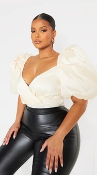 PRETTYLITTLETHING PLUS SIZE BODY KREMOWE 48 EGC