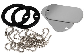 Nieśmiertelnik DOG TAG US ARMY INOX MIL-TEC