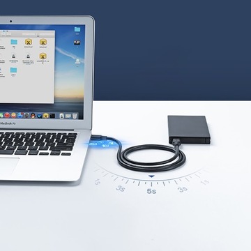 ЗЕЛЕНЫЙ КАБЕЛЬ USB-A–USB-A (ПАПА-ПАПА) 3.2 ПОКОЛЕНИЕ 1, 5 Гбит/с, 3 м