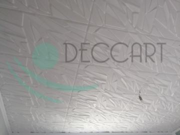 3D ПАНЕЛИ под декоративный камень, бетонные потолочные кессоны WHITE ROCK