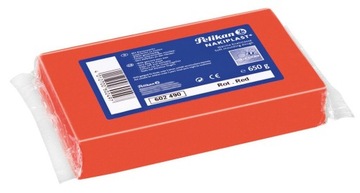 Plastelina z woskiem pszczelim 650g czerwo PELIKAN