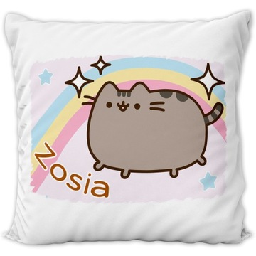 PODUSZKA PUSHEN CAT + IMIĘ PREZENT NA URODZINY RÓŻNE WZORY KAWAII