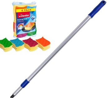 Kij drążek teleskopowy 4X GĄBKI VILEDA 140CM mop