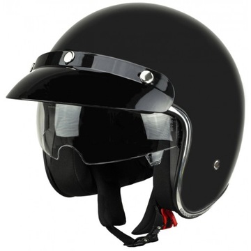 Kask na skuter motocyklowy otwarty z daszkiem - L