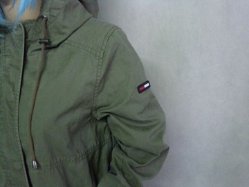 TOMMY HILFIGER PŁASZCZ DAMSKI KHAKI KURTKA