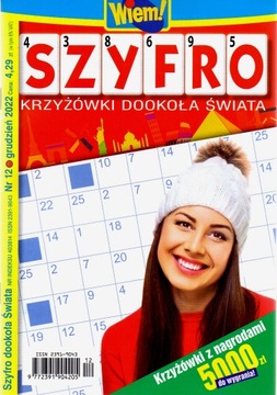 Szyfro krzyżówki dookoła Świata Wiem! Nr 12/2022.