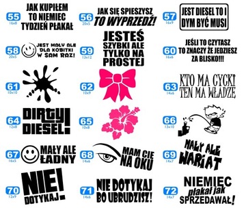 ЗАБАВНЫЕ НАКЛЕЙКИ НА СТЕКЛА АВТОМОБИЛЯ - ПОДХОДЯТ ДЛЯ ЛЮБОГО АВТОМОБИЛЯ, НАДЕЖНО ИЗГОТОВЛЕНЫ