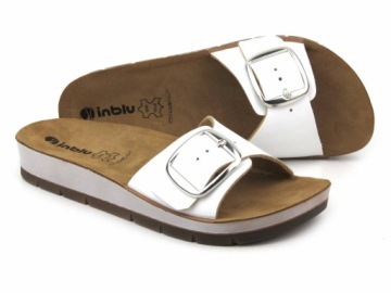 ТАПОЧКИ ЖЕНСКИЕ INBLU CP29 МЕДИЦИНСКАЯ ПРЯЖКА КОЖАНАЯ 36
