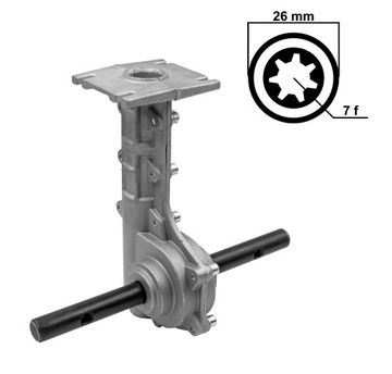PRZEKŁADNIA GLEBOGRYZARKI SPALINOWEJ 26 mm 7 frez