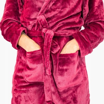 ХАЛАТ ЖЕНСКИЙ МУЖСКОЙ ТЕПЛЫЙ ПЛЮШЕВЫЙ С КАПЮШОНОМ ПОДАРОЧНАЯ ПИЖАМА СПОРТИВНЫЙ КОСТЮМ НАряд M