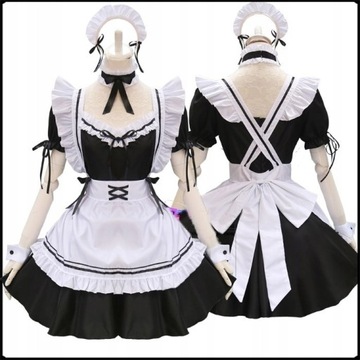 Strój POKOJÓWKA KOSTIUM COSPLAY ANIME LOLITA S