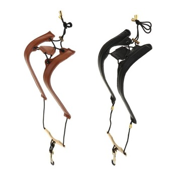 Кожаный ремень для тенора-альта, черный