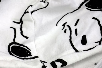 Bluza damska młodzieżowa kaptur Snoopy PEANUTS Fistaszki biało-czarna