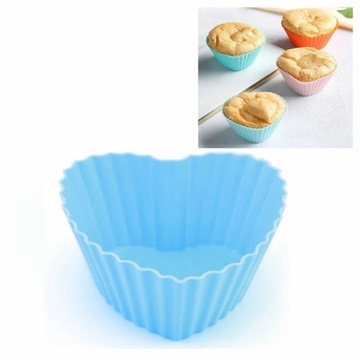 FOREMKI SILIKONOWE DO CIAST BABECZEK MUFFINEK 6szt 993