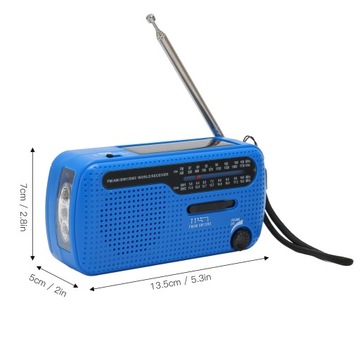 АВАРИЙНЫЙ РАДИО СИНИЙ СОЛНЕЧНЫЙ НА РУКОЯТКЕ AM FM