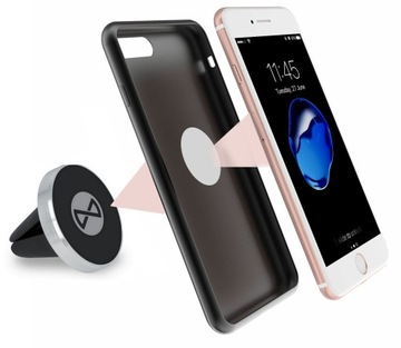 Автомобильный держатель Forever MH-110 с магнитной решеткой, черный