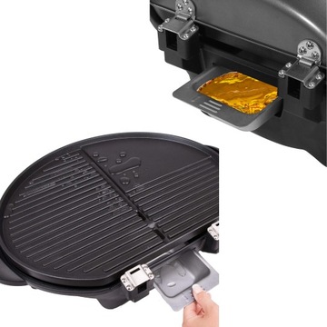 СКЛАДНОЙ ЭЛЕКТРИЧЕСКИЙ ГРИЛЬ 2 В 1 САДОВЫЙ БАЛКОН 2400 Вт 190 °C