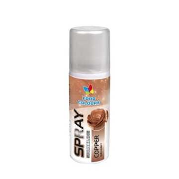 Barwnik BROKAT spożywczy w sprayu MIEDZIANY 50ml