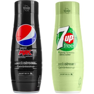 2x SYROP SODASTREAM 7UP ZERO PEPSI MAX KONCENTRAT