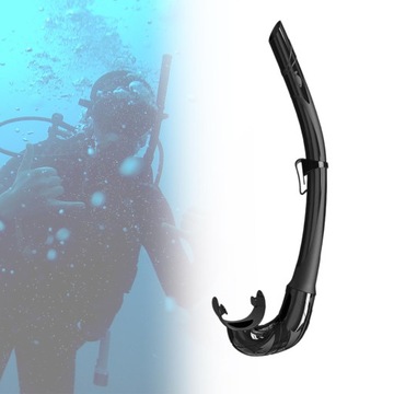 Fajka do nurkowania Mokra fajka do freedivingu Scuba Diving Water Black