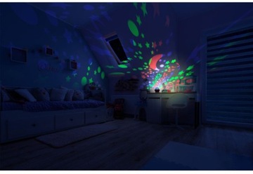 LAMPKA NOCNA LAMPA PROJEKTOR GWIAZD NIEBA RZUTNIK ZMIANA KOLORÓW 2w1 XL