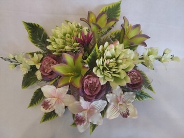 Могильные цветы БУКЕТНЫЙ НАБОР ИСКУССТВЕННАЯ КОМПОЗИЦИЯ!