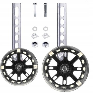 СВЕТОДИОДНЫЕ БОКОВЫЕ КОЛЕСА ДЛЯ ВЕЛОСИПЕДА ДЕТСКИЕ ЛЕГКИЕ ОПОРНЫЕ КОЛЕСА 12–20 ДЮЙМОВ