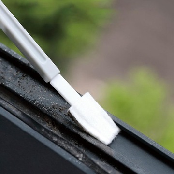 Jednorazowa szczotka do czyszczenia szczelin w rowkach drzwi okiennych Skruber do głębokich szczegółów