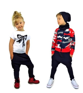 Granatowe spodnie baggy Caramba Mamma 152