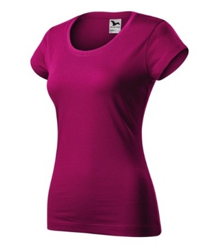 Koszulka damska o dopasowanym kroju VIPER Fuchsia Red BAWEŁNA roz. M