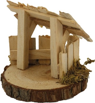 Szopka Bożonarodzeniowa 9x8x8cm do figur o wys 4cm