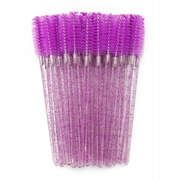 100Pcs Disposable Micro Eyelash Comb Brush Sp