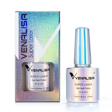 Venalisa New Arrival Super Laserowy żelowy lakier do paznokci z efektem brokatu musujący