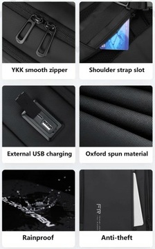 Рюкзак FRN для ноутбука 17,3 см FRN8038 с возможностью расширения USB