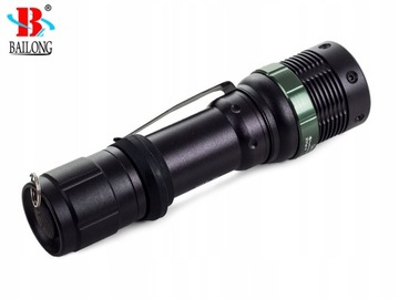 ТАКТИЧЕСКИЙ ФОНАРЬ BAILONG ZOOM CREE XM-L T6 СВЕТОДИОДНЫЙ МОЩНЫЙ ВОЕННЫЙ ФОНАРЬ