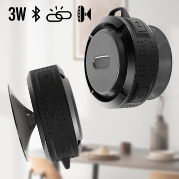 Портативная Bluetooth-колонка с подвеской на присоске