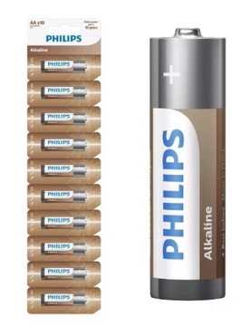 BATERIA PHILIPS AA LR6 ALKALINE ALKAICZNA AA 10 SZT
