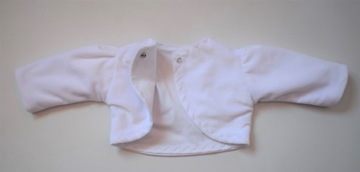 Бело-Розовое Болеро на КРЕЩЕНИЕ 62/68