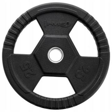 TALERZ OLIMPIJSKI OGUMOWANY 25 KG TOH25 CZARNY HMS