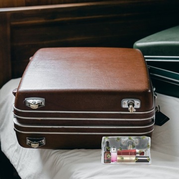 Студенческая канцелярская сумка с цветочным принтом, ручка для макияжа