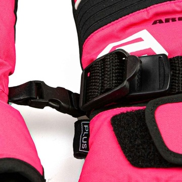 Rękawiczki dziecięce narciarskie różowe rozmiar S